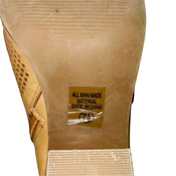 Soda Tan Anajay Peep-Toe Bootie - Size 7.5 - Picture 13 of 14